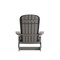 Merrick Lane Riviera Set of 2 Weather Resistant Folding Adirondack Patio Chairs With Vertical Lattice Backs and Comfort Foam Cushions